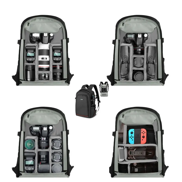 Camera Backpack, DSLR/SLR/Mirrorless Photography Camera Bag 15-16 Inch Waterproof Hardshell Case