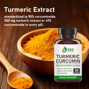 Private Label Curcumin Softgels with Turmeric Extract Flexibility Muscle Health Health Immune System 30 Softgels - Product Image 5