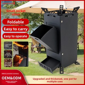 <span class=keywords><strong>Estufa</strong></span> de Leña Portátil para Acampar al Aire Libre, Plegable, para 1-2 Personas, Ideal para Viajes en Auto - Product Image 4