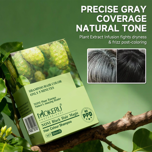 Temporäre Haarfärbecreme & Shampoo mit Noni-Extrakt, ammoniakfrei & PPD-frei, deckt Grau ab, 30ml*10 Beutel - Product Image 2