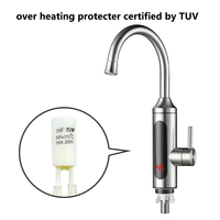 2025 grossiste robinet d'eau chaude instantané robinet de chauffage d'eau électrique avec bec flexible boîtier SS304