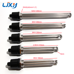 Calentador de Agua por Inmersión con Elemento Calefactor de Rosca LJXH DN32 de 42 mm con Sonda, Tubo de Calor de Acero Inoxidable 304, Potencia de 3-12 kW para Caldera - Product Image 2
