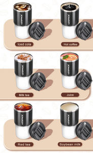 Bouteille d'eau isotherme en acier inoxydable à double paroi esthétique avec sangle, cadeau, anti-fuite, ouverture en un clic - Product Image 4