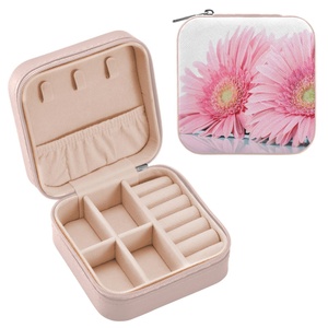 Factory Direct Little Beauty Bag Leather Jewelry Organizer Storage Small Travel Jewelry <b>Box</b> - Product Image 1