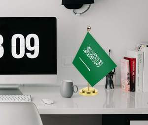 ชุดธงตั้งโต๊ะขนาดเล็กแบบซาอุดิอาระเบียแบบซาอุดิอาระเบียขนาดเล็กธงตกแต่งโต๊ะสำนักงานแบบซาอุดิอาระเบีย - Product Image 4