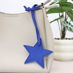 Fast Shipping Star-Shaped Leather <b>Bag</b> <b>Charm</b> Keychain Key Holder Pendant for Handbag Decoration - Product Image 2