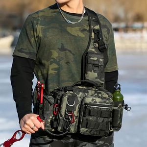Bolsa de Almacenamiento Ligera para Aparejos de Pesca con Cubierta Protectora Impermeable, Mochila de Pesca para Hombre, Regalos de Pesca - Product Image 3
