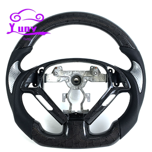 <span class=keywords><strong>Volant</strong></span> personnalisé en fibre de carbone nid d'abeille pour Infiniti, design de style racing, affichage LED du régime moteur, G37 G35 G37s G37xs G37x Coupé - Product Image 1