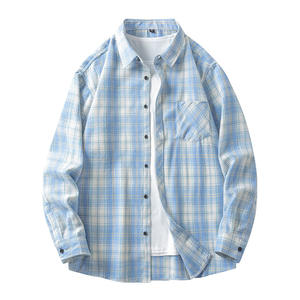 Camicia a quadri stile Euro-americano stile retrò stile classico modello ODM Camisas <span class=keywords><strong>uomo</strong></span> camicia di flanella essenziale autunno <span class=keywords><strong>senza</strong></span> <span class=keywords><strong>tempo</strong></span> per gli uomini - Product Image 5