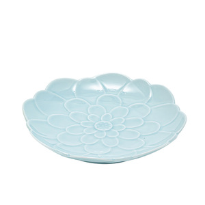 Assiette à fruits en forme de fleur en céramique, petit plat à dessert en porcelaine pour servir des collations lors d'une fête du thé - Product Image 5
