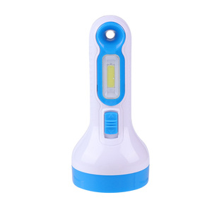 Lampe de poche LED portable, lumière COB, torche de camping en plein air avec lampe latérale, outil d'éclairage portatif rechargeable - Product Image 1