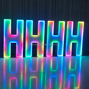 FURUN Wedding Props RGB Color Led Giant Large Light up Big Marquee Neon <b>Numbers</b> 1-9 Lighting <b>Numbers</b> Factory Customization - Product Image 6