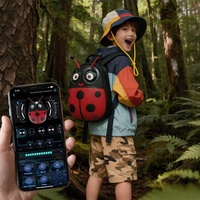 LOY C9 Mochila Escolar LED Mariquita para Niños Impermeable - Mochila de Dibujos Animados con Pantalla LED para la Escuela