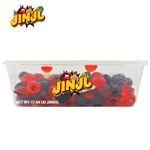 Fabrik-Großhandel Verpackte Süße Gemischte Fruchtgeschmack <span class=keywords><strong>Pizza</strong></span>-Gelatine-Gummibonbons EN71-Zertifiziert <span class=keywords><strong>Halal</strong></span> Weihnachten Halloween - Product Image 3