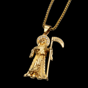 热销钛钢天使翅膀吊坠项链男女嘻哈复古个性颈链批发 - Product Image 3
