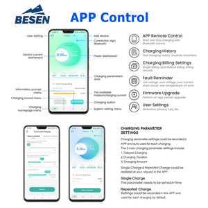 Ứng dụng điều khiển 220V-480V điện sạc nhanh wallbox 7kW/11Kw/22Kw EV sạc Tesla giao diện tiêu chuẩn 32A Đánh giá hiện tại mới - Product Image 3