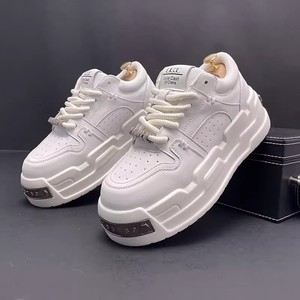 New Low Cut Thick Soled Cotton <b>Height</b> <b>Increasing</b> Anti Slip Fashion Trend Outdoor Casual Skateboarding <b>Shoes</b> for Men All Seasons - Product Image 3