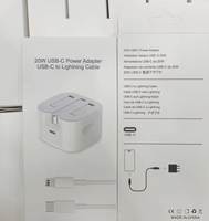 Pengisi Daya USB C 20W dengan Input 100-240V 50/60Hz, Output 5V/3A, dan Bahan Tahan Api PC untuk Pasokan Ponsel untuk Penjualan Ritel.