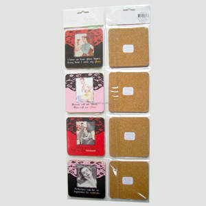 Conjunto de Porta-Copos de Cortiça MDF Ecológico de Alta Qualidade com Diâmetro de 90mm, Embalagem em Caixa Plástica, Impressão de Seus Designs - Product Image 6