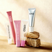 Tube de gloss à lèvres vide en plastique personnalisé avec logo, 3 ml, mini tube souple, emballage cosmétique coloré 5 ml, tube de gloss à lèvres vide 8 ml