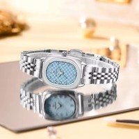 REWARD Montre carrée élégante de luxe pour femmes, montre lumineuse étanche de haute qualité, montre à quartz en acier inoxydable pour femmes, cadeau
