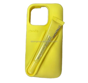 <span class=keywords><strong>New</strong></span> <span class=keywords><strong>3D</strong></span> Silicone cao su màu vàng Lip Stick trường hợp điện thoại cho <span class=keywords><strong>Iphone</strong></span> 17 Pro Max rhode Lip bìa cho <span class=keywords><strong>iPhone</strong></span> 16 15 14 custodia 13 - Product Image 2