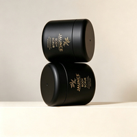 Pot cosmétique vide JAUNCE 500ML pour gommage corporel, conteneur en plastique mat pour beurre corporel, crème contour des yeux, emballage de soins de la peau personnalisable