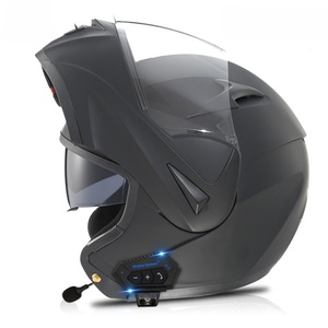 Casque de moto électrique à double visière, casque ouvert Bluetooth, casque de course moto, conforme aux normes 3C ECE06 - Product Image 3