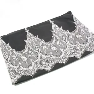 High quality wholesale pure white lace trim that can be used as garment