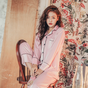 Offre Spéciale velours femmes pyjamas manches longues pantalons Homewear col en V grande taille ensemble de pyjamas - Product Image 4