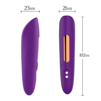Magnetisch Aufladbarer Bullet-Vibrator, Wasserdichtes Liebes-Ei für Brustwarzen-, Klitoris- und G-Punkt-Stimulation, Weibliches Erwachsenen-Sexspielzeug
