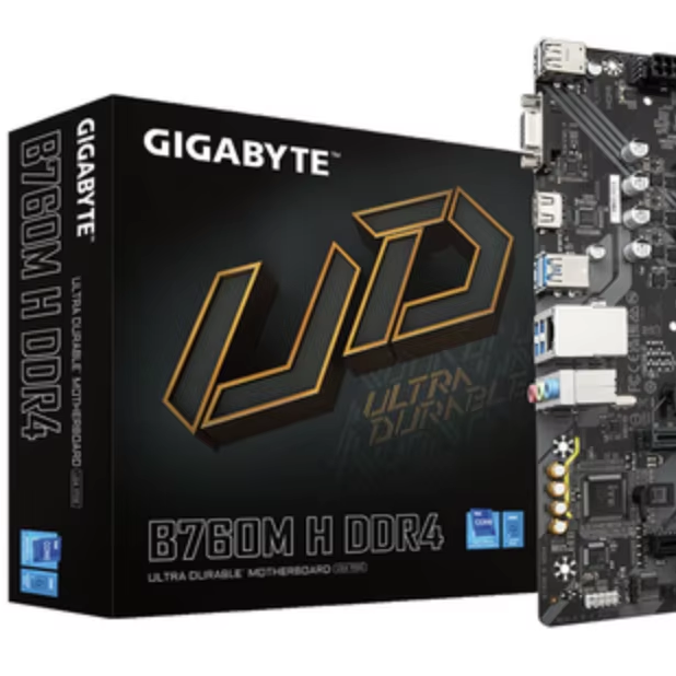 Brand New Gigabyte B760M H DDR4 Motherboard Supports 12th 13th 14th Gen CPU Double Memory SATA Intel for Desktop Integrated