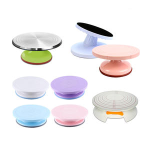 Plateau Tournant Gateau Inox Plateau Tournant Pâtisserie,Base Rotative Bleue,support De Plat,support Wenburg Kit De Plateau Tournant Gateau