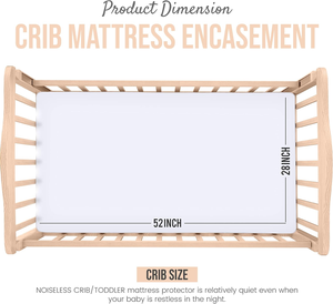 Protector de colchón de cuna impermeable y antiestático con patrón de dibujos animados, Sábana de cama ajustada para niños pequeños, colchón de bebé de tamaño estándar - Product Image 3