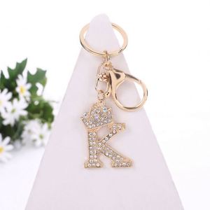 Nuevo Llavero de Metal con Letras de Diamantes, Decoración para Bolsos, Colgante para Teléfono, Llaveros con Letras del Alfabeto y Diamantes de Imitación - Product Image 5