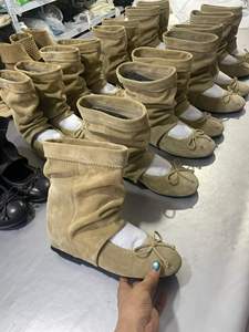 <span class=keywords><strong>Chaussures</strong></span> plates d'été personnalisées en cuir microfibre souple pour femme, style ballerine, à bout rond, à enfiler, avec plateforme - Product Image 3