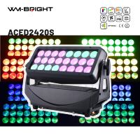 Projecteur LED extérieur 24x20W RGBW 4-en-1 en aluminium, indice de protection IP65, mode de contrôle DMX512 pour DJ, discothèque, concert, utilisation en extérieur