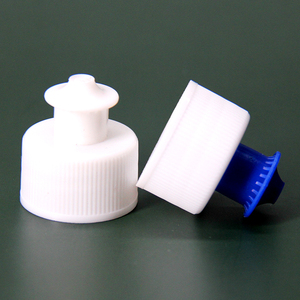 Vente en gros de bouchons en plastique vides de 20mm 20/410 Fournisseurs de bouchons de fermeture de bouteille Push Pull pour crème de <span class=keywords><strong>bain</strong></span> - Product Image 2