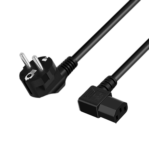 1.5m 1.8M EU thay thế dây nguồn 16A Dây nguồn <span class=keywords><strong>C13</strong></span> EU cáp điện Châu Âu cee7/7 <span class=keywords><strong>Schuko</strong></span> cắm vào góc phải IEC <span class=keywords><strong>C13</strong></span> - Product Image 4