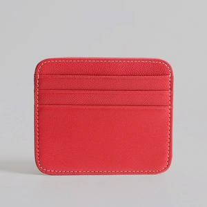 Premium Full-grain Leather Business Card Holder and Genuine Leather Credit Cardholder Wallet - Product Image 4