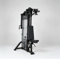 Appareil de musculation professionnel en acier robuste, réglable et ergonomique, avec système de sélection de poids, pour exercices de Deltédaux Posterioris et Pectoralis (Pec Fly)