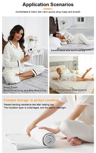 Оригинальный электрический матрас-топпер с охлаждением и подогревом от производителя, интеллектуальный матрас-подушка для сна с функцией охлаждения и обогрева - Product Image 3
