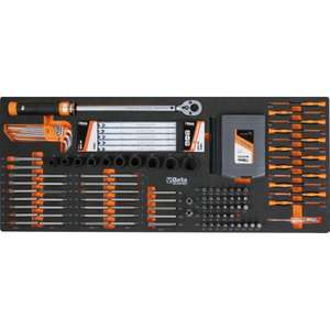 BETA - 024006256 Longue cabine à roulettes mobile avec 9 tiroirs anti-basculement et un assortiment d'outils (716 pièces). ATELIERS ROLLING - Product Image 5