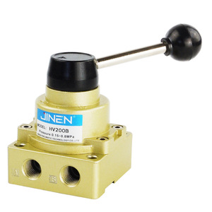 Vanne directionnelle pneumatique manuelle Jinen Hv200b, 3 positions, 4 voies, type levier, pour utilisation en inversion - Product Image 4