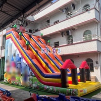 Toboggan gonflable commercial pour enfants, grande structure gonflable pas chère, toboggan sauteur pour adultes, grand modèle