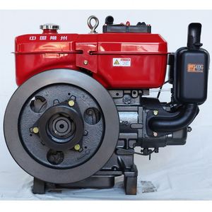 Moteur diesel monocylindre 4 temps refroidi par eau de 28 CV, à démarrage électrique, pour usage en construction et en bateau, exporté dans le monde entier - Product Image 2