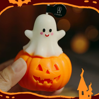Lilin Halloween Set Lilin Beraroma Labu Hantu Lucu Buatan Tangan Hadiah Kecil Praktis Dekorasi Suasana Kreatif