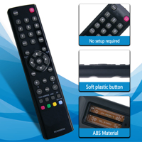 RC3000E02 Télécommande de remplacement pour Thomson pour TCL, Télécommande universelle pour TCL RC3000E02 LED LCD Smart HDTV TV