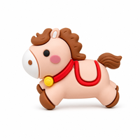 Breloques personnalisées en PVC souple en forme de sabot de cheval de dessin animé, épingles décoratives pour chaussures pour enfants et adultes