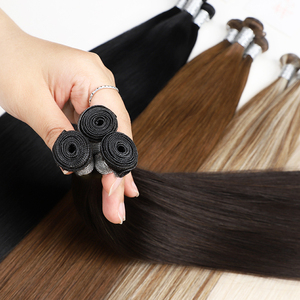 Extension per <span class=keywords><strong>Capelli</strong></span> Umani Vergini Remy 100% di Alta Qualità, Trama Piatta Invisibile, 22 Pollici, Marrone, 50 Grammi - Product Image 1